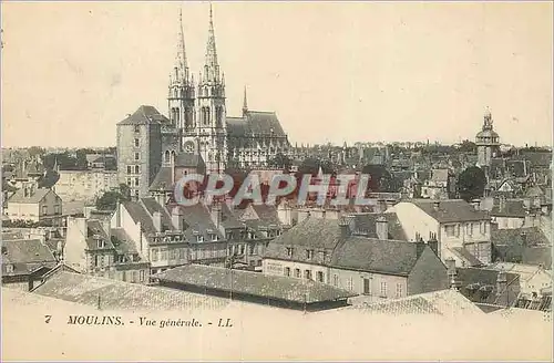 Cartes postales Moulins Vue Generale