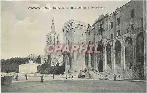 Cartes postales Avignon Notre Dame des Doms et le Palais des Papes
