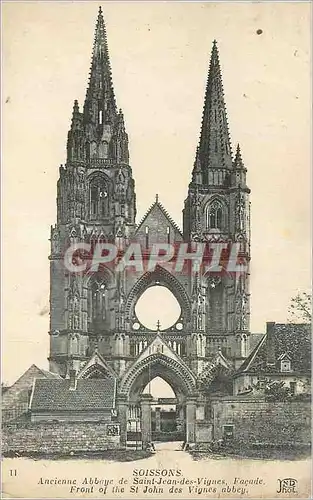 Cartes postales Soissons Ancienne Abbaye de Saint Jean des Vignes Facade