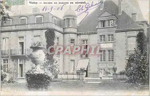 Cartes postales Vichy Maison de Madame de Sevigne