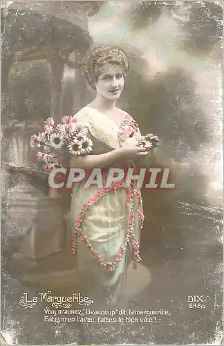 Cartes postales La Marguerite Vous m'aimez Beaucoup dit la Marguerite Faites m'en L'aveu Faites le Bien vite