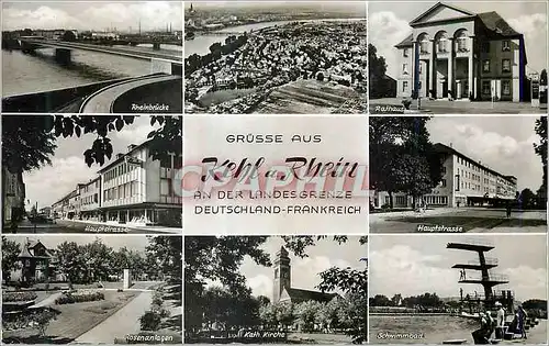 Cartes postales moderne Grusse aus Kehl Rhein an der Landesgrenze Deutschland Frankreich