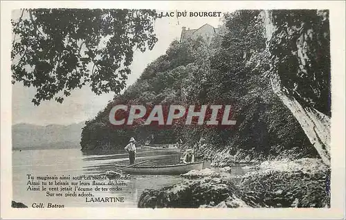 Cartes postales Lac du Bourget tu Mugissais ainsi sous ces Roches Profondes