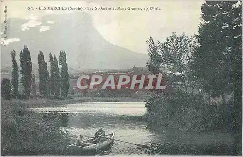 Cartes postales Les Marches (Savoie) Lac St Andre et Mont Granier 1938 m alt