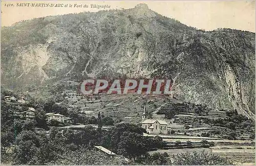 Cartes postales Saint Martin d'Arc et le Fort du Telegraphe