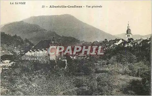 Cartes postales Albertville Conflans La Savoie Vue Generale