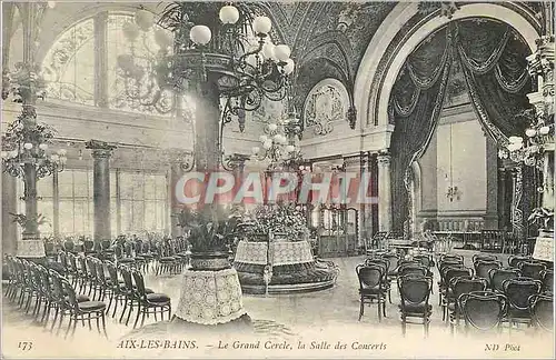 Cartes postales Aix les Bains Le Grand Cercle la Salle des Concerts