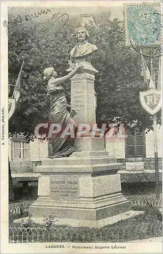 Cartes postales Langres Monument Auguste Laurent