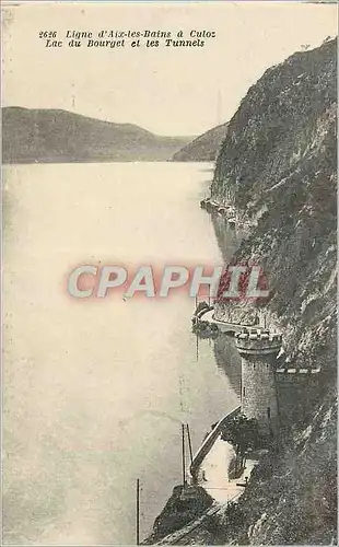 Cartes postales Ligne d'Aix les Bains a Culoz Lac du Bourget et les Tunnels