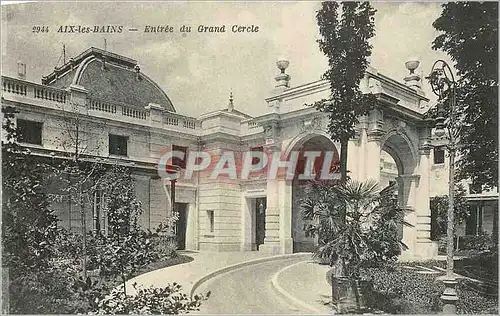 Cartes postales Aix les Bains Entree du Grand Cercle