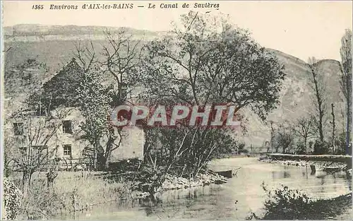 Cartes postales Aix les Bains Le Canal de Savieres