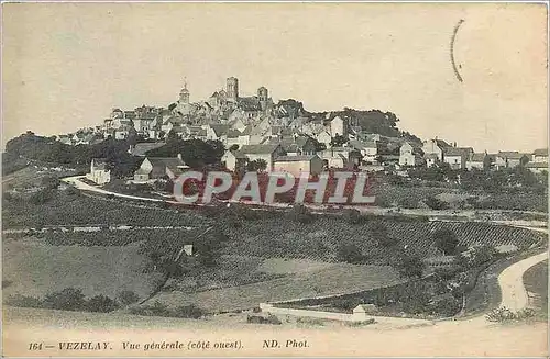 Cartes postales Vezelay Vue Generale (Cote Oeust)