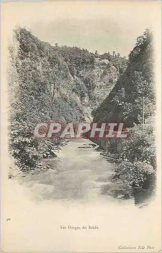 Cartes postales Les Gorges du Breda