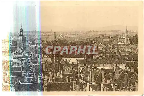 Cartes postales Chalon sur Saone Vue sur le Quartier St Gosme l'Eglise St Pierre et le Beffroi