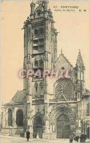 Cartes postales Pontoise Eglise St Maclou