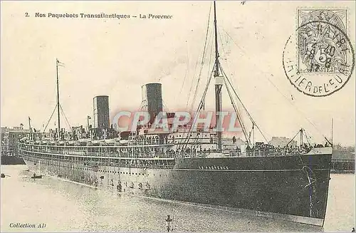 REPRO La Provence Nos Paquebots Transatlantiques Bateau