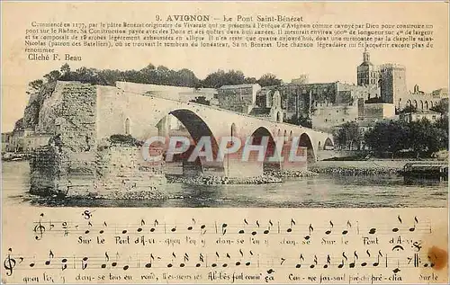 Cartes postales Avignon Le Pont Saint Benezet