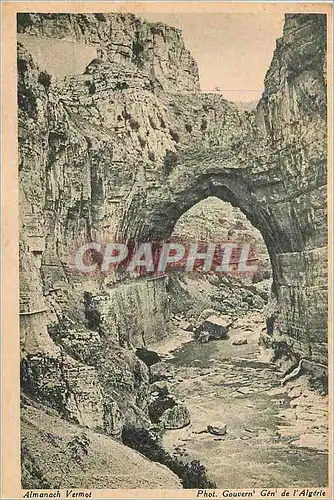 Cartes postales Constantine Les Gorges du Rhumel Almanach Vermot