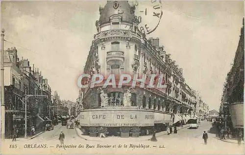 Cartes postales Orleans Perspective des Rues Bannier et de la Republique