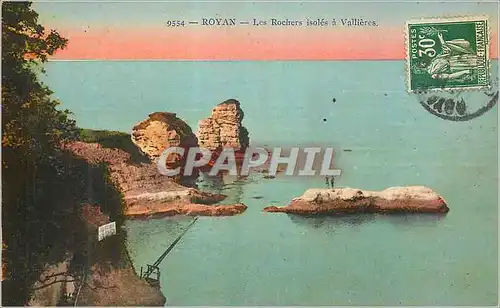 Cartes postales Royan Les Rochers Isoles a Vallieres