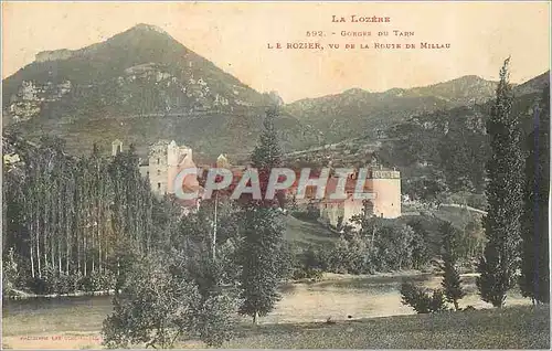 Cartes postales Lozere Gongne du Tarn Le Rozier vu de la Route de Millau