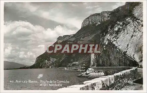 Cartes postales moderne Aix les Bains Route de la Corniche et la Chambotte