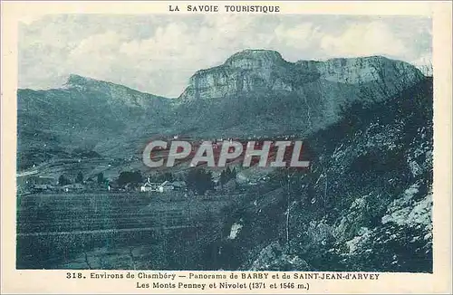 Cartes postales Environs de Chambery Savoie Touristique Panorama de Barby et de Saint Jean d'Arvey