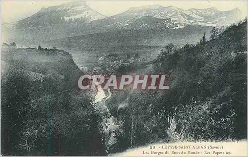 Cartes postales Leysse Saint Alban (Savoie) Les Gorges du Bout du Monde Les Papeteries