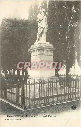 Cartes postales Saintes Statue de Bernard Palissy