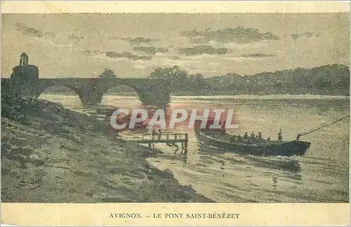 Cartes postales Avignon Le Pont Saint Benezet