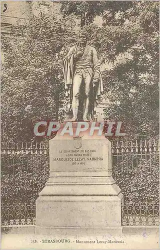 Cartes postales Strasbourg Monument Lezay