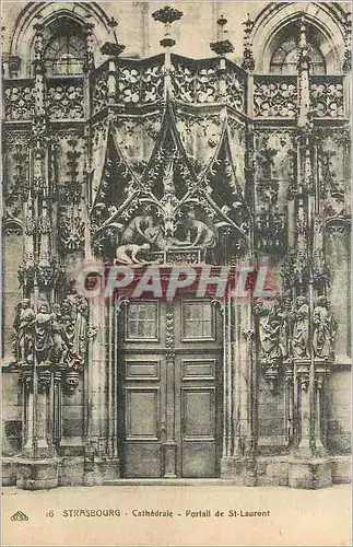 Cartes postales Strasbourg Cathedrale Portail de St Laurent