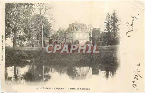 Cartes postales Environs de Bagnoles Chateau de Chantepie (carte 1900)