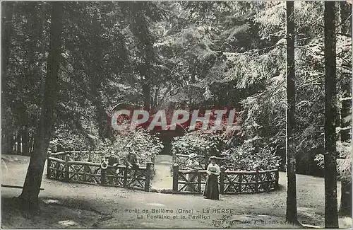 Cartes postales Foret de Belleme La Herse La Fontaine et le Pavillon