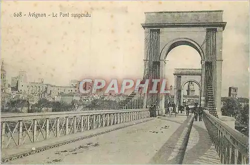 Cartes postales Avignon Le Pont Suspendu