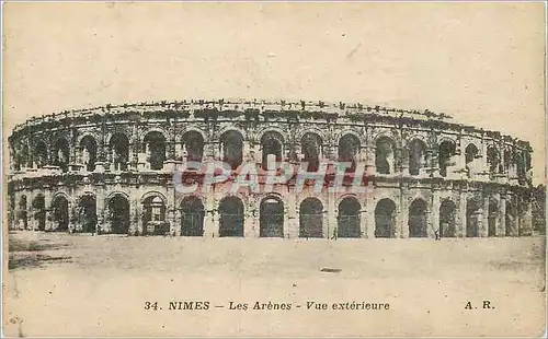 Cartes postales Nimes Les Arenes Vue Exterieure