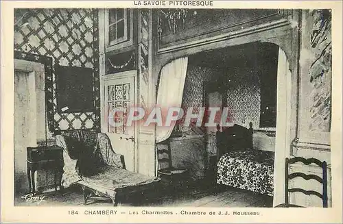 Cartes postales Chambery La Savoie Pittoresque Les Charmettes Chambre de J J Rosseau