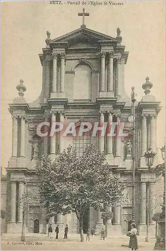 Cartes postales Metz Portail de l'Eglise St Vincent