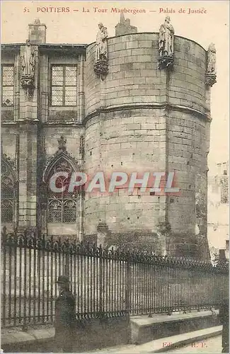 Cartes postales Poitiers La Tour Maubergean Palais de Justice