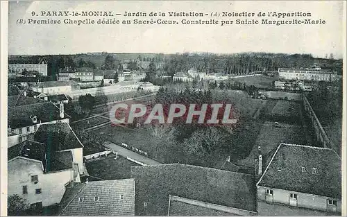 Cartes postales Paray le Monial Jardin de la Visitation Noisetier de l'Apparition