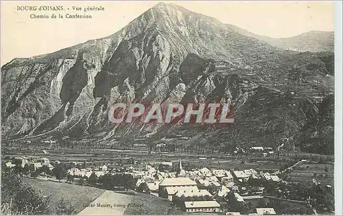 Cartes postales Bourg d'Oisans Vue Generale Chemin de la Confession