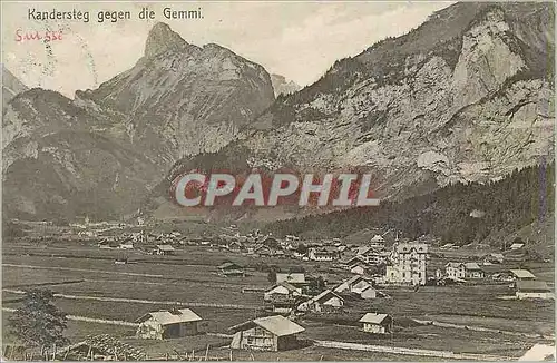 Cartes postales Kandersteg Gegen die Gemmi