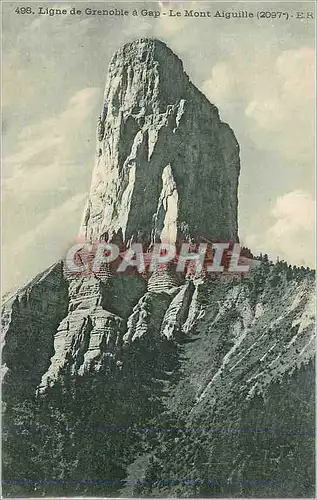 Cartes postales Ligne de Grenoble a Gap Le Mont Aiguille (2097 m)