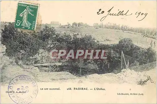 Cartes postales Padirac Le Lot Illustre L'Orifice