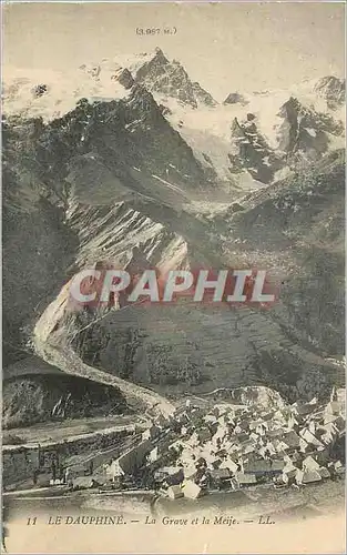 Cartes postales Le Dauphine La Grave et la Meije