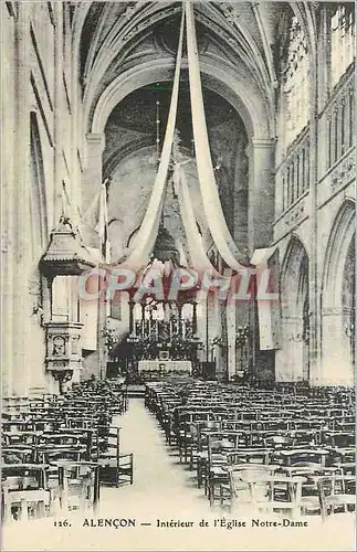 Cartes postales Alencon Interieur de l'Eglise Notre Dame