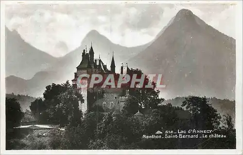 Cartes postales moderne Lac d'Annecy Menthon Saint Bernard Le Chateau