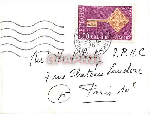 Lettre Europa 1968 Paris pour Paris