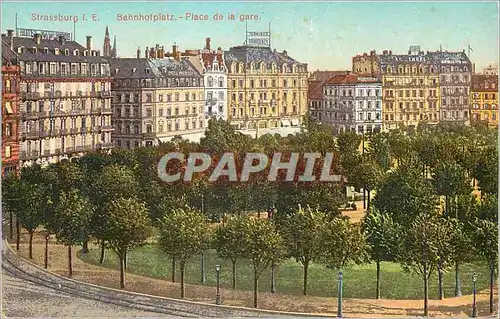 Cartes postales Strasbourg Bahnholplatz Place de la Gare