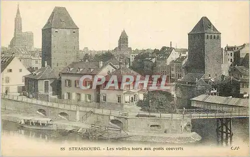 Cartes postales Strasbourg Les Vieilles Tours aux Ponts Couverts